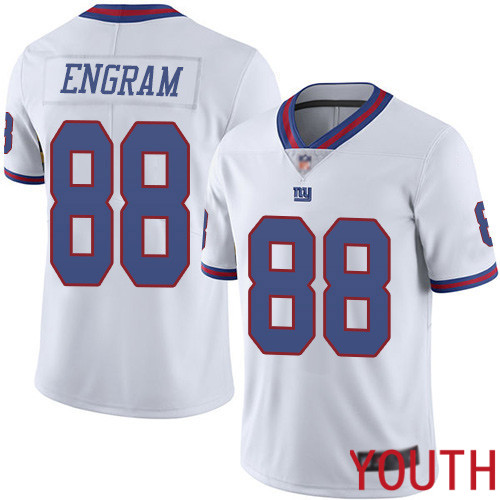 Youth New York Giants 88 Evan Engram Limited White Rush Vapor Untouchable Football NFL Jersey